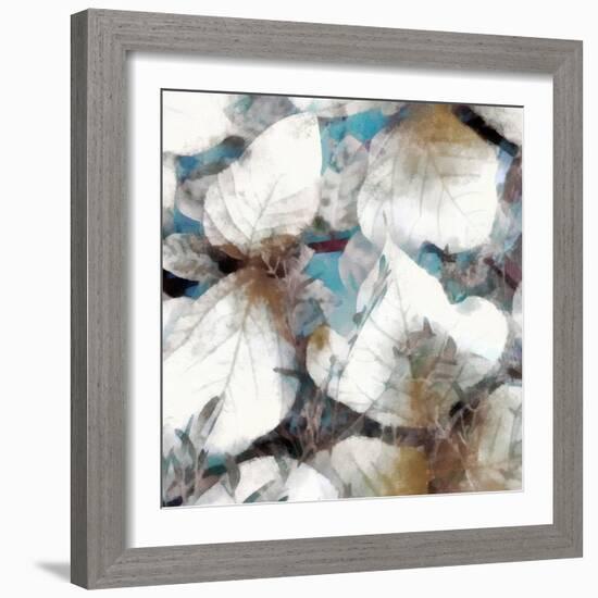 Neutral Summer Leaves III-Alonzo Saunders-Framed Art Print