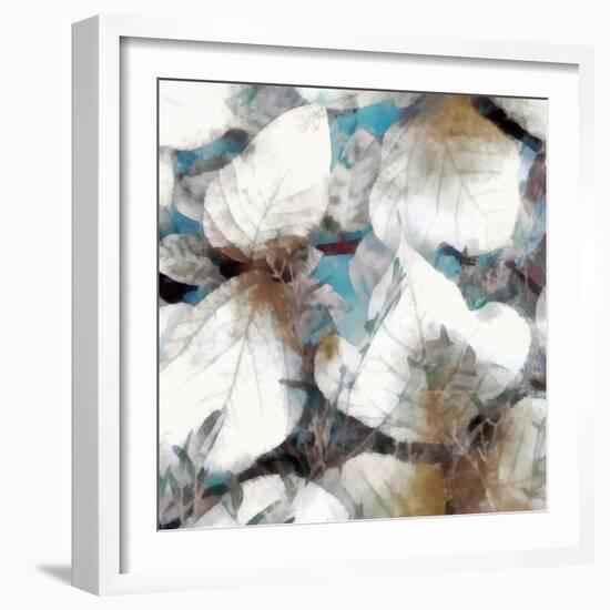 Neutral Summer Leaves III-Alonzo Saunders-Framed Art Print