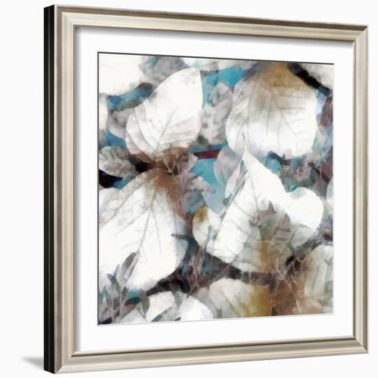 Neutral Summer Leaves III-Alonzo Saunders-Framed Art Print