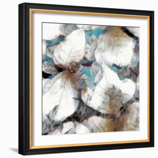 Neutral Summer Leaves III-Alonzo Saunders-Framed Art Print