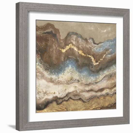 Neutral Tierra Square-Patricia Pinto-Framed Art Print