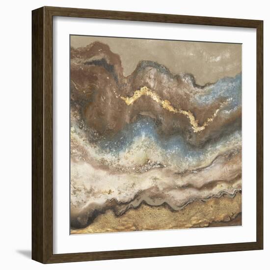 Neutral Tierra Square-Patricia Pinto-Framed Art Print