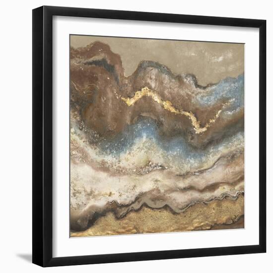 Neutral Tierra Square-Patricia Pinto-Framed Art Print