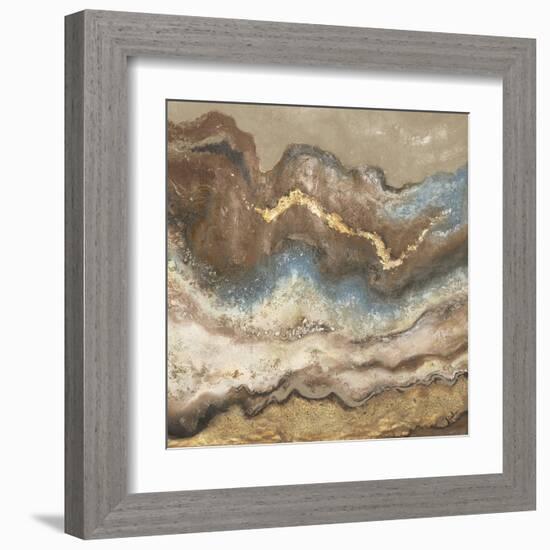 Neutral Tierra Square-Patricia Pinto-Framed Art Print