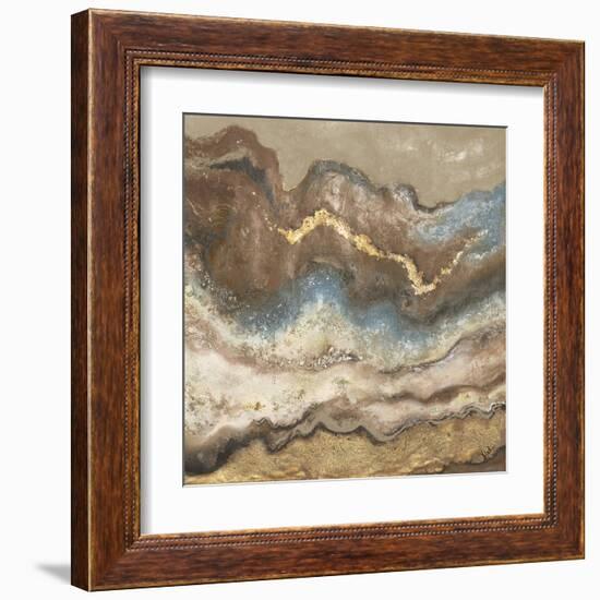 Neutral Tierra Square-Patricia Pinto-Framed Art Print