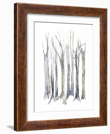 Neutral Treeline I-Jennifer Goldberger-Framed Art Print