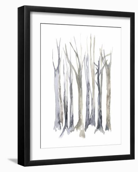 Neutral Treeline I-Jennifer Goldberger-Framed Art Print