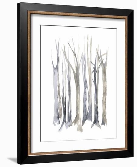 Neutral Treeline I-Jennifer Goldberger-Framed Art Print
