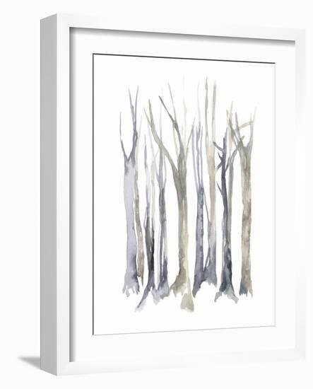 Neutral Treeline I-Jennifer Goldberger-Framed Art Print