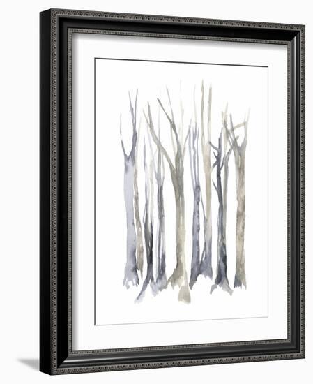 Neutral Treeline I-Jennifer Goldberger-Framed Art Print