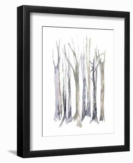 Neutral Treeline I-Jennifer Goldberger-Framed Art Print