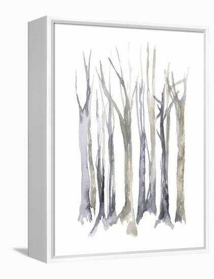 Neutral Treeline I-Jennifer Goldberger-Framed Stretched Canvas