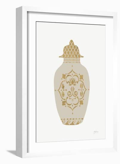 Neutral Urn I-Janet Tava-Framed Art Print