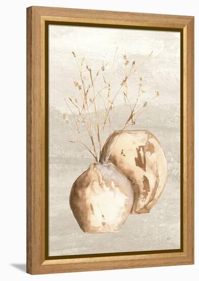 Neutral Vase Branch-Chris Paschke-Framed Stretched Canvas