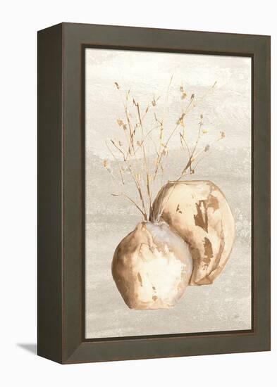 Neutral Vase Branch-Chris Paschke-Framed Stretched Canvas