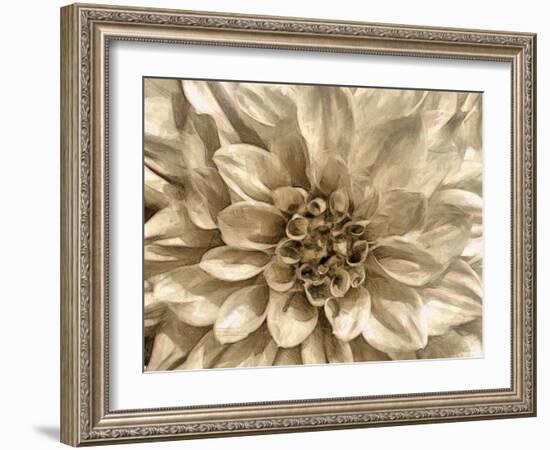 Neutral Wall Flower I-Alonzo Saunders-Framed Art Print