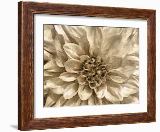 Neutral Wall Flower I-Alonzo Saunders-Framed Art Print