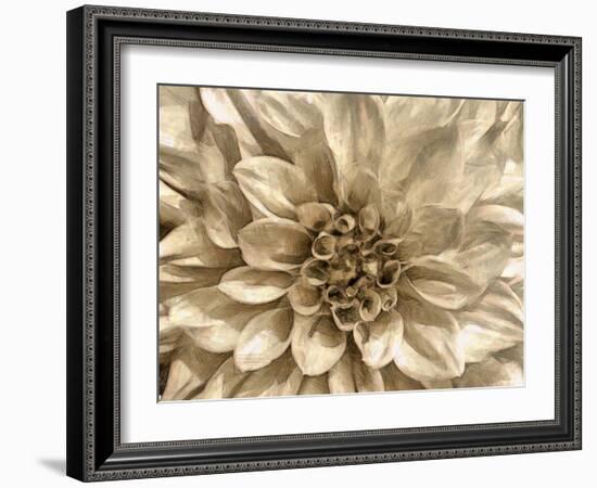 Neutral Wall Flower I-Alonzo Saunders-Framed Art Print