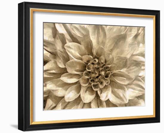 Neutral Wall Flower I-Alonzo Saunders-Framed Art Print