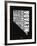 Nevada Black and White Map-NaxArt-Framed Art Print