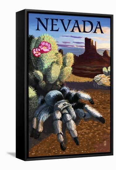 Nevada - Blond Tarantula-Lantern Press-Framed Stretched Canvas