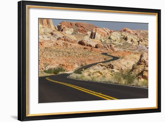 Nevada, Clark County, Valley of Fire State Park. Rainbow Vista Area-Brent Bergherm-Framed Photographic Print