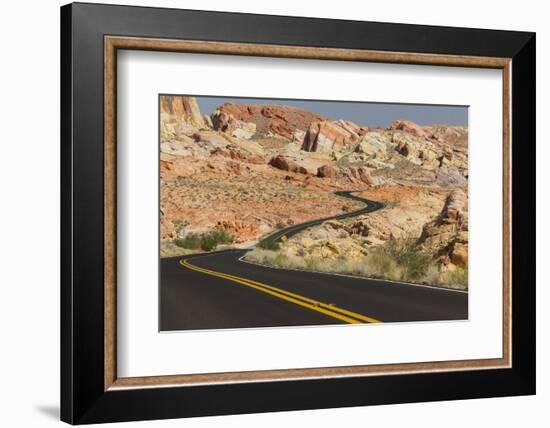 Nevada, Clark County, Valley of Fire State Park. Rainbow Vista Area-Brent Bergherm-Framed Photographic Print