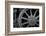 Nevada, Ely. Black and White of Train Wheel-Jaynes Gallery-Framed Photographic Print