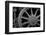 Nevada, Ely. Black and White of Train Wheel-Jaynes Gallery-Framed Photographic Print