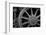 Nevada, Ely. Black and White of Train Wheel-Jaynes Gallery-Framed Photographic Print