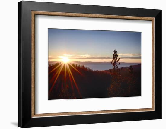Nevada, Lake Tahoe at Sunset-Savanah Stewart-Framed Photographic Print
