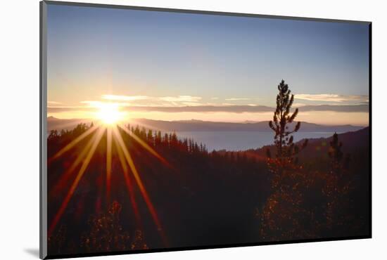 Nevada, Lake Tahoe at Sunset-Savanah Stewart-Mounted Photographic Print