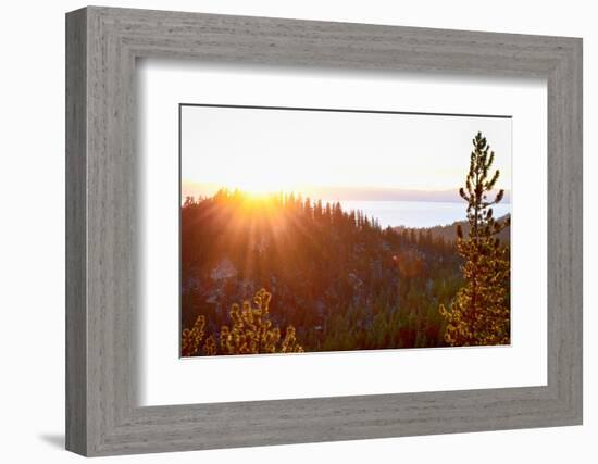 Nevada, Lake Tahoe at Sunset-Savanah Stewart-Framed Photographic Print