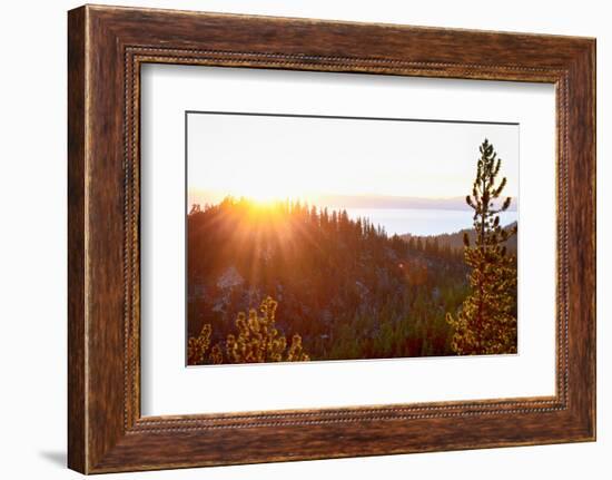 Nevada, Lake Tahoe at Sunset-Savanah Stewart-Framed Photographic Print