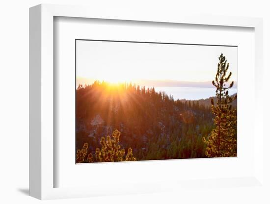 Nevada, Lake Tahoe at Sunset-Savanah Stewart-Framed Photographic Print