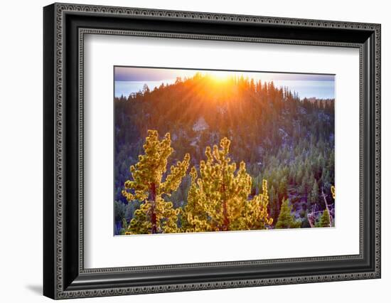 Nevada, Lake Tahoe at Sunset-Savanah Stewart-Framed Photographic Print