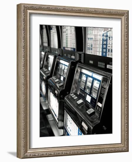 Nevada, Las Vegas, Mccarran International Airport, Slot Machines, USA-Walter Bibikow-Framed Photographic Print