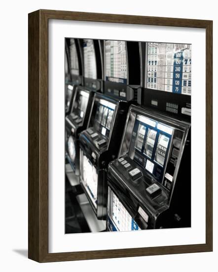 Nevada, Las Vegas, Mccarran International Airport, Slot Machines, USA-Walter Bibikow-Framed Photographic Print