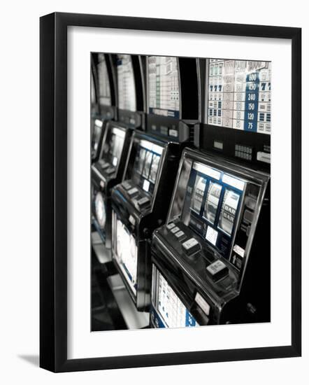 Nevada, Las Vegas, Mccarran International Airport, Slot Machines, USA-Walter Bibikow-Framed Photographic Print