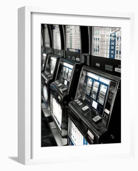 Nevada, Las Vegas, Mccarran International Airport, Slot Machines, USA-Walter Bibikow-Framed Photographic Print