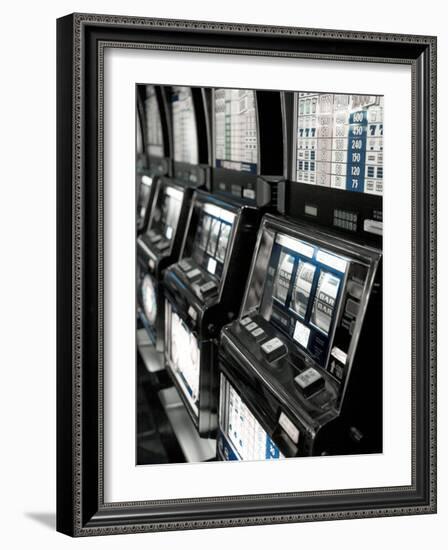 Nevada, Las Vegas, Mccarran International Airport, Slot Machines, USA-Walter Bibikow-Framed Photographic Print