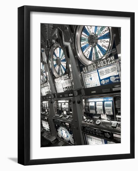 Nevada, Las Vegas, Mccarran International Airport, Slot Machines, USA-Walter Bibikow-Framed Photographic Print