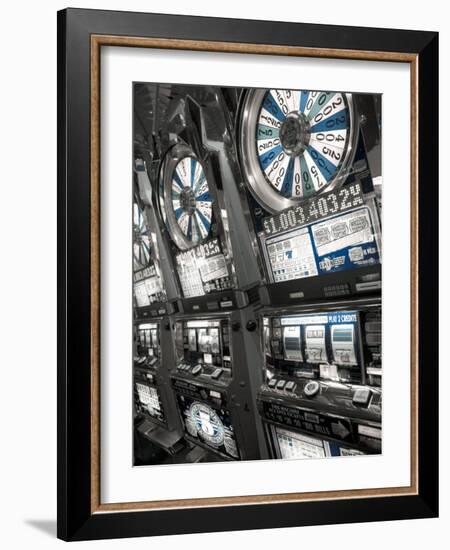 Nevada, Las Vegas, Mccarran International Airport, Slot Machines, USA-Walter Bibikow-Framed Photographic Print