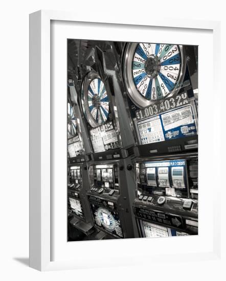 Nevada, Las Vegas, Mccarran International Airport, Slot Machines, USA-Walter Bibikow-Framed Photographic Print