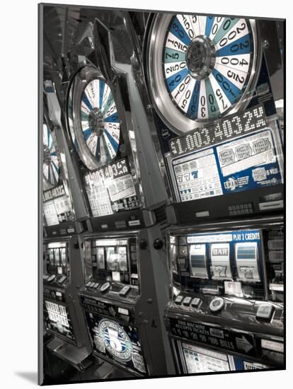 Nevada, Las Vegas, Mccarran International Airport, Slot Machines, USA-Walter Bibikow-Mounted Photographic Print