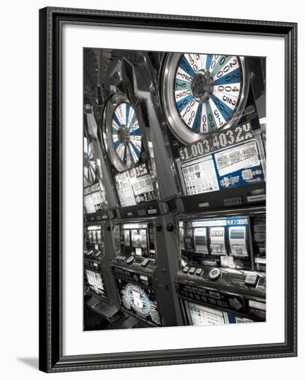 Nevada, Las Vegas, Mccarran International Airport, Slot Machines, USA-Walter Bibikow-Framed Photographic Print