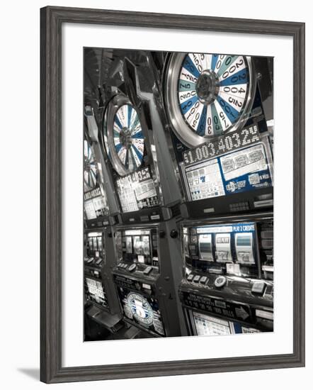 Nevada, Las Vegas, Mccarran International Airport, Slot Machines, USA-Walter Bibikow-Framed Photographic Print
