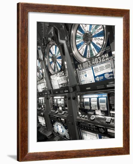 Nevada, Las Vegas, Mccarran International Airport, Slot Machines, USA-Walter Bibikow-Framed Photographic Print