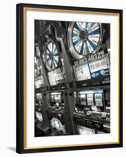 Nevada, Las Vegas, Mccarran International Airport, Slot Machines, USA-Walter Bibikow-Framed Photographic Print