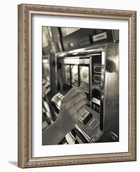 Nevada, Las Vegas, Mccarran International Airport, Slot Machines, USA-Walter Bibikow-Framed Photographic Print